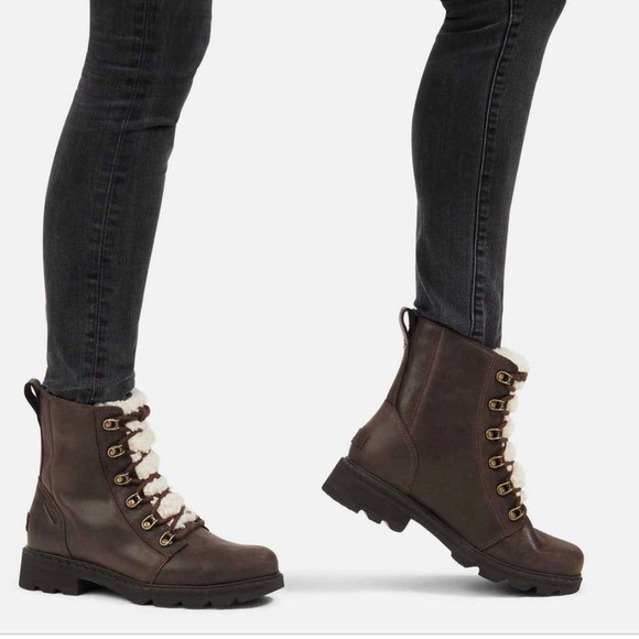 SOREL LENNOX LACE COZY BOOT Blackened Brown size: - Picture 9 of 10